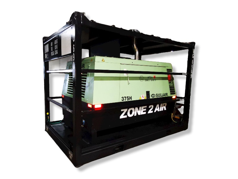 Sullair 375H Zone 2 air compressor