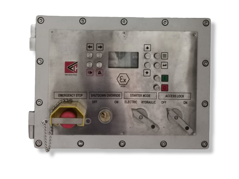 Ex d generator control panel — flameproof enclosure with genset controller