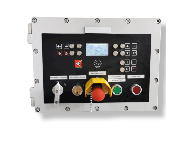 Ex d generator control panel — flameproof enclosure with genset controller