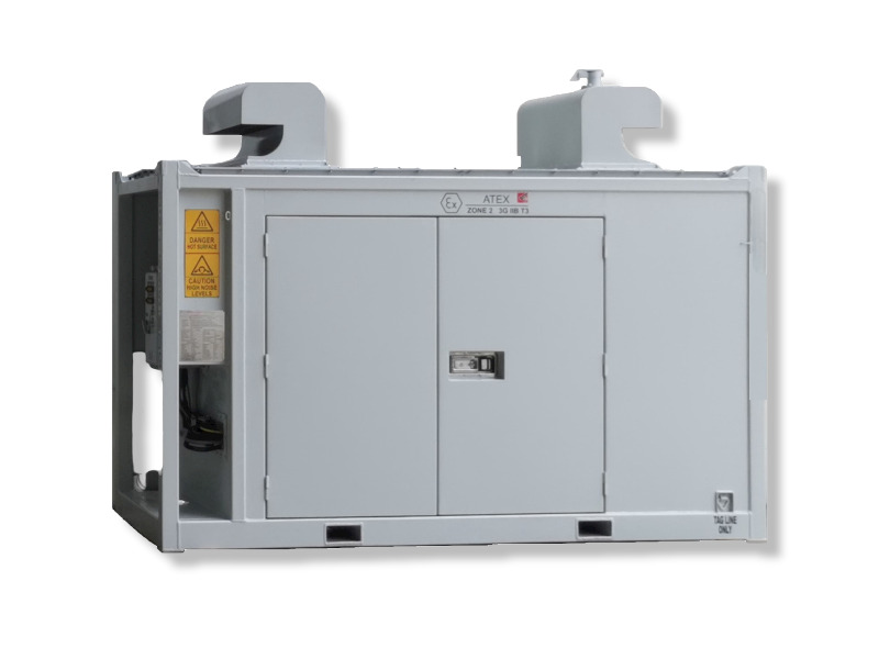 30 kVA Zone 2 diesel generator — ATEX Zone 2 certified skid unit