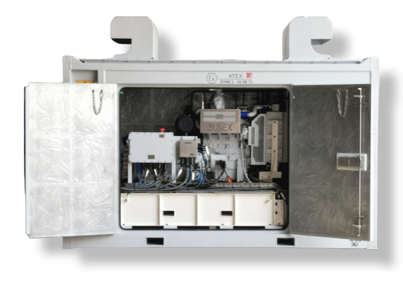 30 kVA Zone 2 diesel generator — ATEX Zone 2 certified skid unit