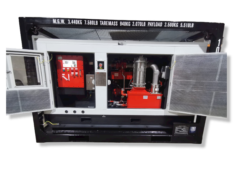 45 kVA Zone 2 diesel generator — ATEX Zone 2 certified skid unit