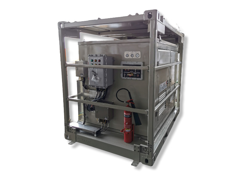 60 kVA Zone 2 diesel generator — ATEX Zone 2 certified open-frame skid unit